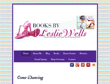 Tablet Screenshot of lesliewellsbooks.com